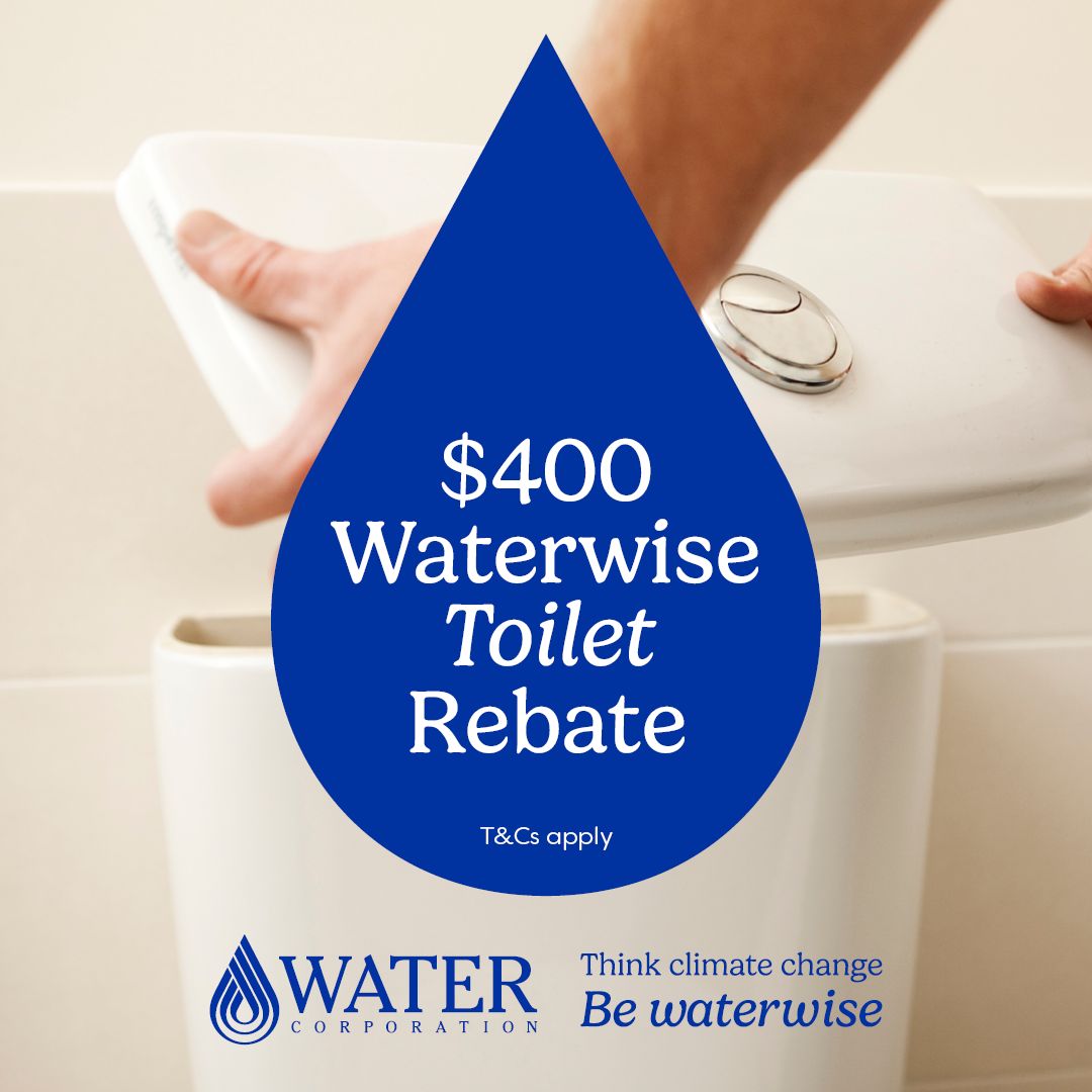 $400 WATERWISE TOILET REBATE