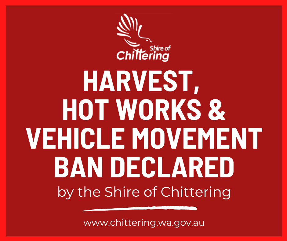 Harvest and Vehicle Movement Ban declared for Monday 23 December 2024