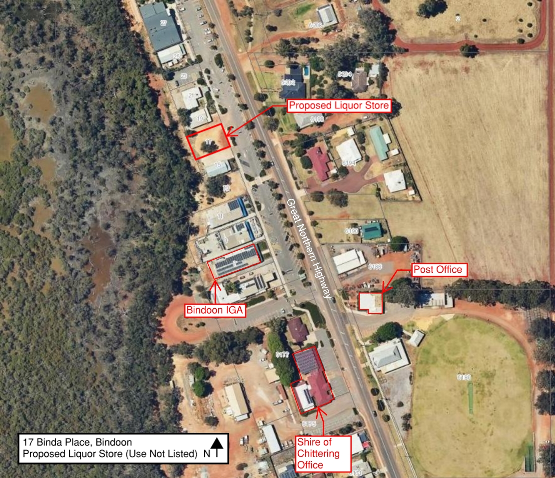 Development Application –  Proposed Liquor Store; 17 Binda Place, Bindoon